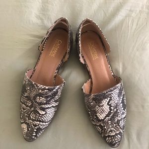 Catherine Malandrino Snake Skin Flats